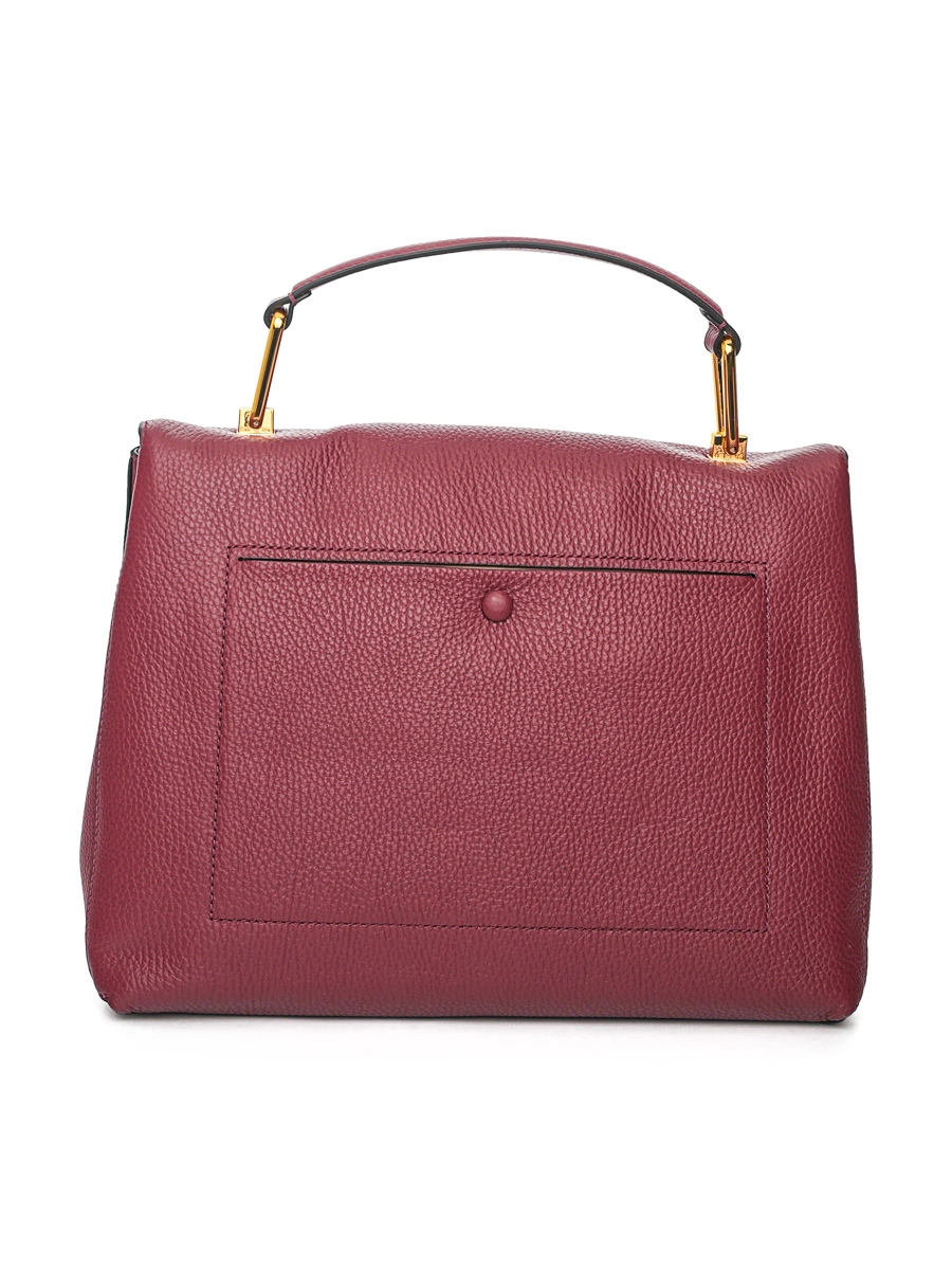 Сумка-мессенджер красного цвета 